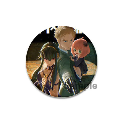 32/44/58mm Cute Anime Spy X Family Enamel Pins Cute Head Lapel Pins Cartoon Badge Backpack Hat Jewelry Accessories Gift