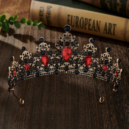 Couronne en cristal pour femme, diadème pour patients, bande de sauna en biscuits, bijoux pour cheveux, couronne de fête Queen, robe de mariée, accessoires pour cheveux, cadeau