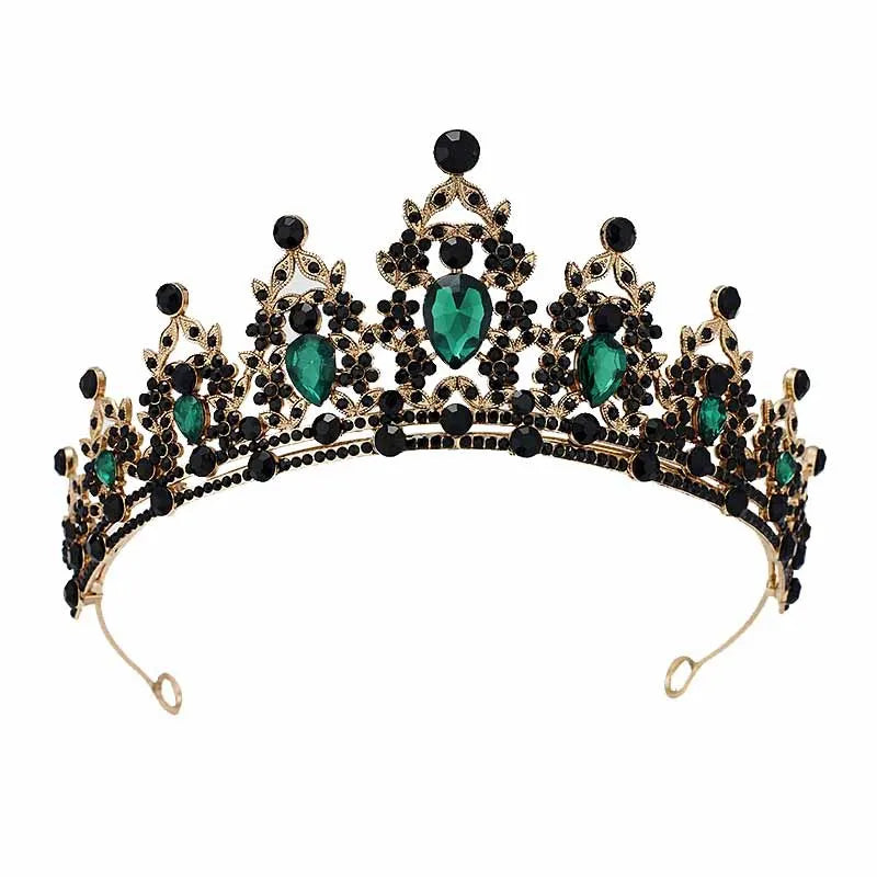 Couronne en cristal pour femme, diadème pour patients, bande de sauna en biscuits, bijoux pour cheveux, couronne de fête Queen, robe de mariée, accessoires pour cheveux, cadeau