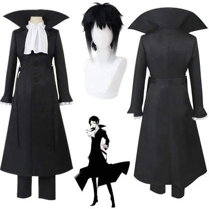 Costume de Cosplay Bungo Stray Dogs Akutagawa Ryunosuke, Vêtements de ixd'Halloween et de Noël