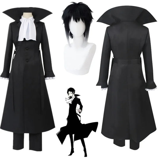 Costume de Cosplay Bungo Stray Dogs Akutagawa Ryunosuke, Vêtements de ixd'Halloween et de Noël
