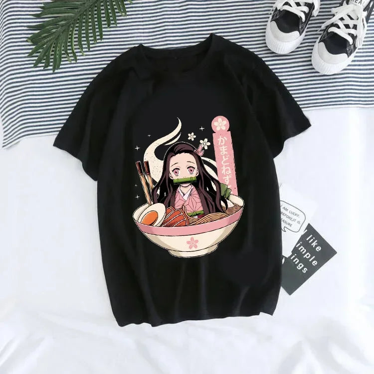 T-shirt Demon Slayer Femme - Nezuko & Tanjirô -Tendance Manga