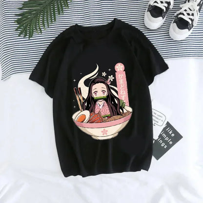 T-shirt Demon Slayer Femme - Nezuko & Tanjirô -Tendance Manga