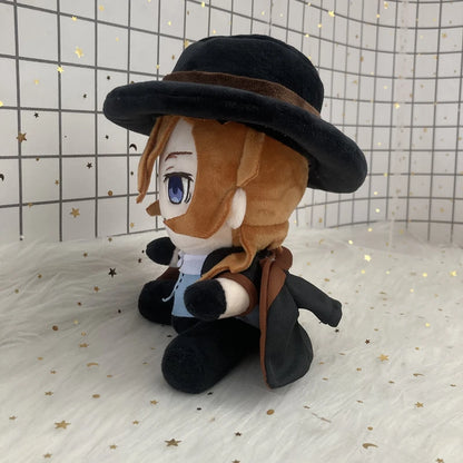 Jouet en peluche Anime Bungou Stray Dogs Edogawa Rampo Nakahara Dazai Osamu, poupée en peluche, personnage de Cosplay, oreiller en peluche doux et mignon, 20cm