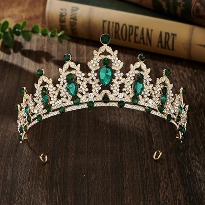 Couronne en cristal pour femme, diadème pour patients, bande de sauna en biscuits, bijoux pour cheveux, couronne de fête Queen, robe de mariée, accessoires pour cheveux, cadeau
