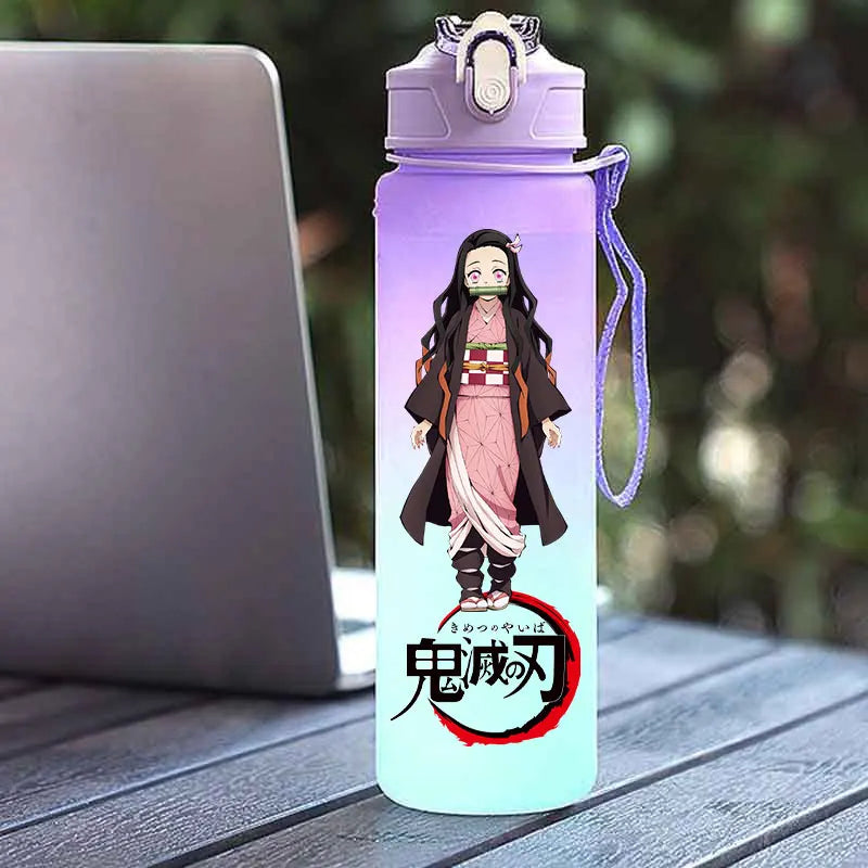 Tasse Isotherme Demon Slayer 750ml - Gourde Anime Kamado Nezuko - Grande Capacité Portable pour Sport/École
