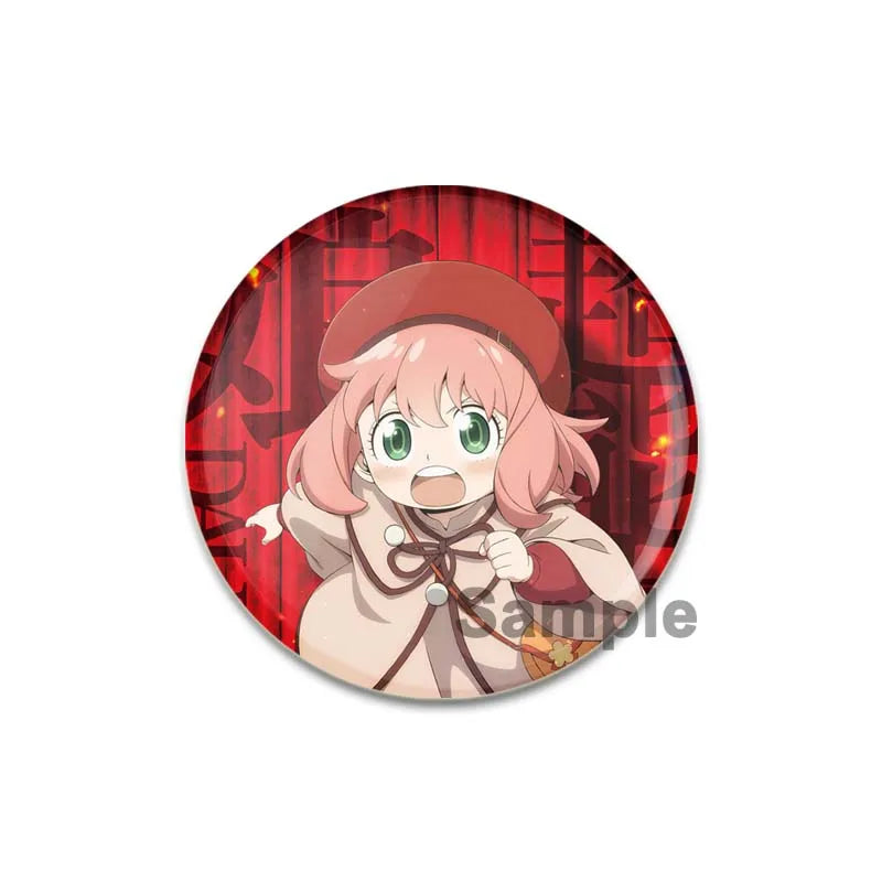 32/44/58mm Cute Anime Spy X Family Enamel Pins Cute Head Lapel Pins Cartoon Badge Backpack Hat Jewelry Accessories Gift