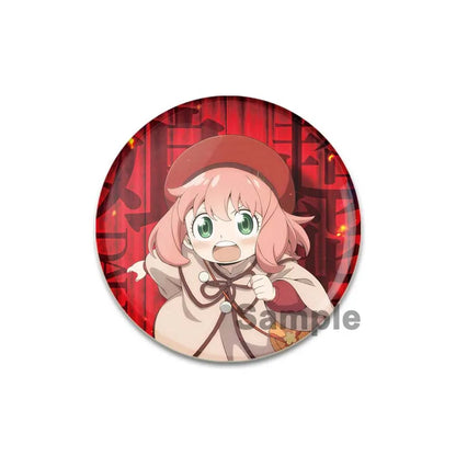 32/44/58mm Cute Anime Spy X Family Enamel Pins Cute Head Lapel Pins Cartoon Badge Backpack Hat Jewelry Accessories Gift