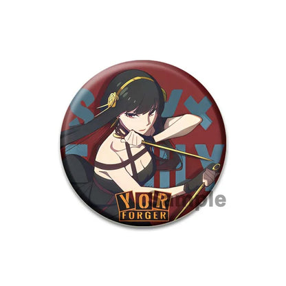32/44/58mm Cute Anime Spy X Family Enamel Pins Cute Head Lapel Pins Cartoon Badge Backpack Hat Jewelry Accessories Gift