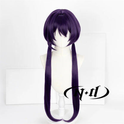 ND-Perruques de cheveux synthétiques de haute qualité, Izumi Kyouka Anime Bungo Stray Dogs Cosplay Costume, Perruque longue violette, Perruques de chaleur Degré