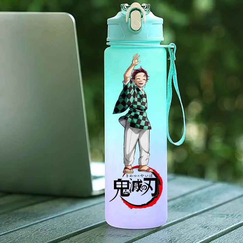Tasse Isotherme Demon Slayer 750ml - Gourde Anime Kamado Nezuko - Grande Capacité Portable pour Sport/École