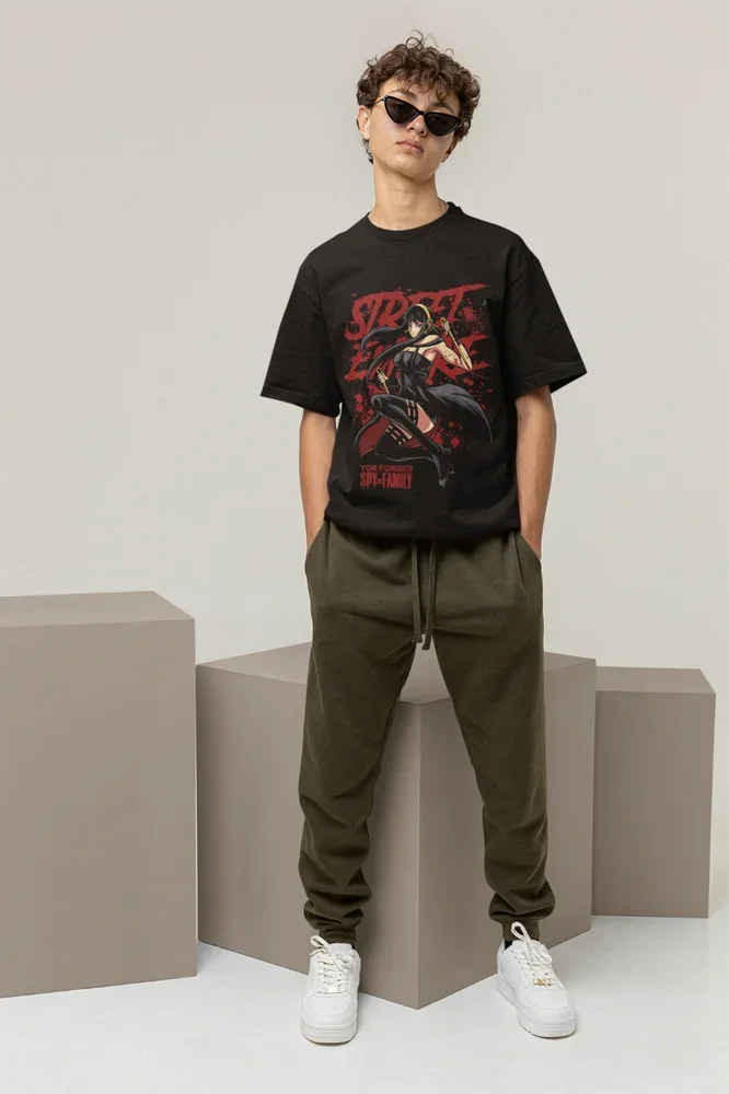 T-Shirt Espion X Famille Yor pour Femme, Vêtement Graphique, Animé, Loid Forger, Anya, Kawaii, Waifu