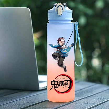 Tasse Isotherme Demon Slayer 750ml - Gourde Anime Kamado Nezuko - Grande Capacité Portable pour Sport/École