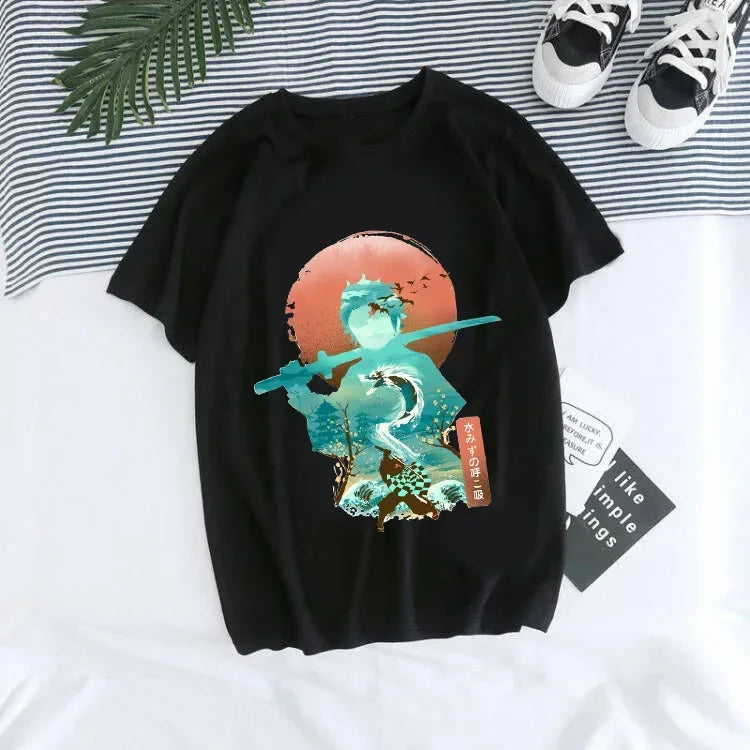 T-shirt Demon Slayer Femme - Nezuko & Tanjirô -Tendance Manga