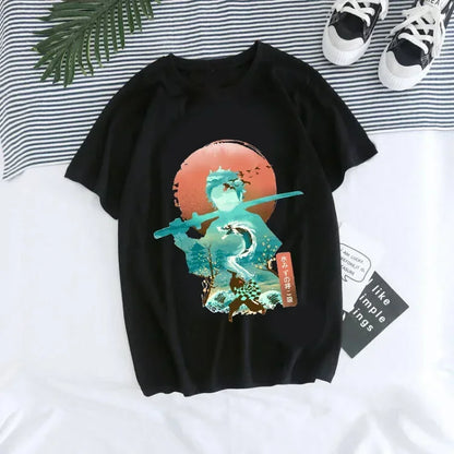 T-shirt Demon Slayer Femme - Nezuko & Tanjirô -Tendance Manga