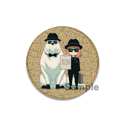 32/44/58mm Cute Anime Spy X Family Enamel Pins Cute Head Lapel Pins Cartoon Badge Backpack Hat Jewelry Accessories Gift