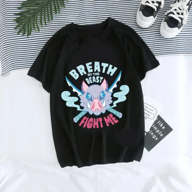 T-shirt Demon Slayer Femme - Nezuko & Tanjirô -Tendance Manga
