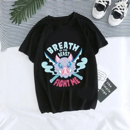T-shirt Demon Slayer Femme - Nezuko & Tanjirô -Tendance Manga