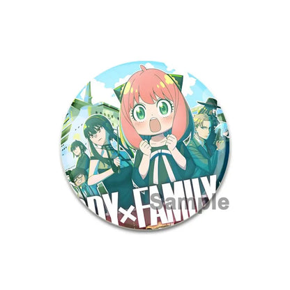 32/44/58mm Cute Anime Spy X Family Enamel Pins Cute Head Lapel Pins Cartoon Badge Backpack Hat Jewelry Accessories Gift