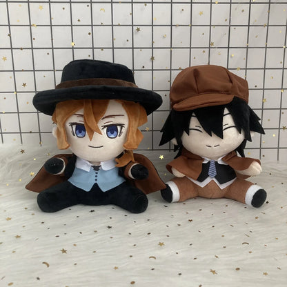 Jouet en peluche Anime Bungou Stray Dogs Edogawa Rampo Nakahara Dazai Osamu, poupée en peluche, personnage de Cosplay, oreiller en peluche doux et mignon, 20cm
