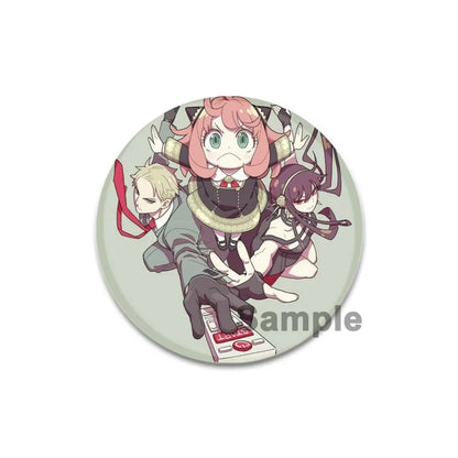 32/44/58mm Cute Anime Spy X Family Enamel Pins Cute Head Lapel Pins Cartoon Badge Backpack Hat Jewelry Accessories Gift