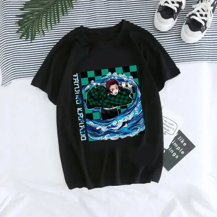 T-shirt Demon Slayer Femme - Nezuko & Tanjirô -Tendance Manga