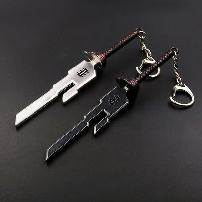 Anime Jujutsu Kaisen Keychain Nanami Kento Fushiguro Toji Weapon Model Pendant Men's Jewelry
