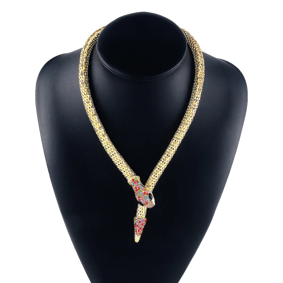 KMVEXO – collier magnétique serpent en cristal Punk pour femmes, chaîne serpent magnétique sur le cou, ras du cou, bijoux féminins, cadeau de concours de fête, 2023