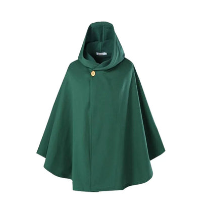 Attack on Titan Cosplay Costume, Anime Shingeki no Kyojin Cosplay, Jacket Coat, Eren Scout Legion, Green Cape Coat, Halloween