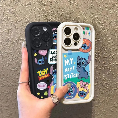Cute Kitty Cartoon Soft Phone Case, Anti Fall Cover, iPhone 15 14 13 12 11 Pro Max 11 12 13 Pro 7 8 15 Plus Poly XS Max