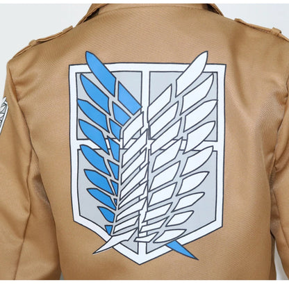 Attack on Titan Cosplay Costume, Anime Shingeki no Kyojin Cosplay, Jacket Coat, Eren Scout Legion, Green Cape Coat, Halloween