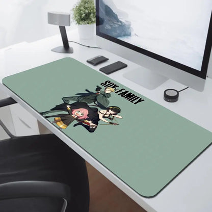 Anya Forger Kawaii Anime Spy X Family Mausepad Media Natural Rubber Non-Slip Desk Mouse Pad Large Locking Edge 900x400
