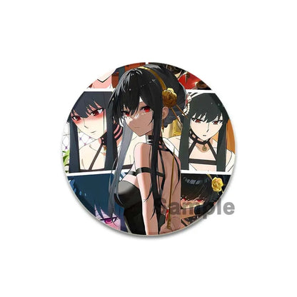 32/44/58mm Cute Anime Spy X Family Enamel Pins Cute Head Lapel Pins Cartoon Badge Backpack Hat Jewelry Accessories Gift