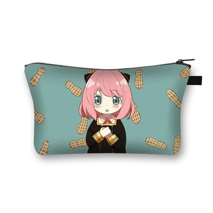 Spy X Anime Family Cosmetic Bag for Women Small Lipstick Holder Powder Jewelry Makeup Gift Harajuku Spy Family