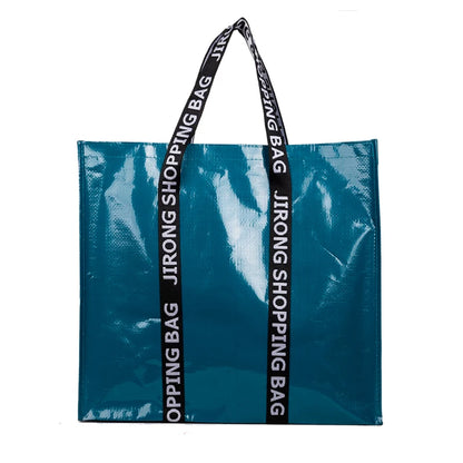 Sac de courses tissé PP couleur, fourre-tout pliable et réutilisable, pochette pliante de voyage, sac de rangement de salle de bain Non tissé, nouvelle collection