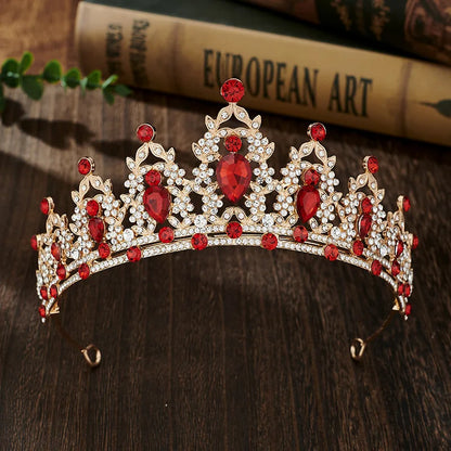 Couronne en cristal pour femme, diadème pour patients, bande de sauna en biscuits, bijoux pour cheveux, couronne de fête Queen, robe de mariée, accessoires pour cheveux, cadeau