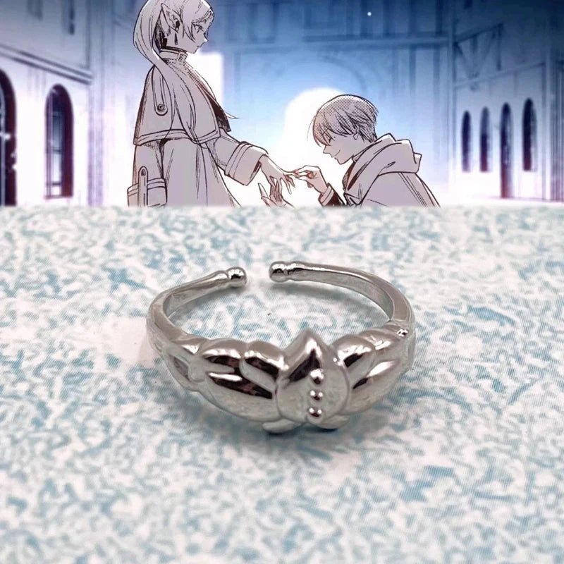 Anneaux de Cosplay Anime Frieren unisexe, anneau d'ouverture réglable, accessoires de bijoux, cadeaux - Bloopop