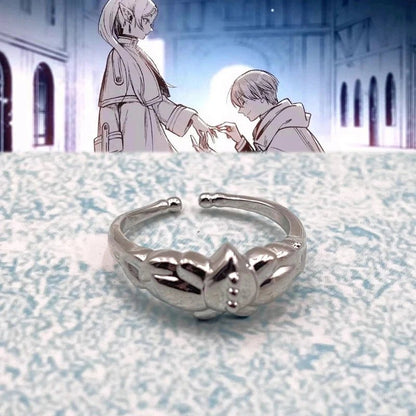 Anneaux de Cosplay Anime Frieren unisexe, anneau d'ouverture réglable, accessoires de bijoux, cadeaux - Bloopop