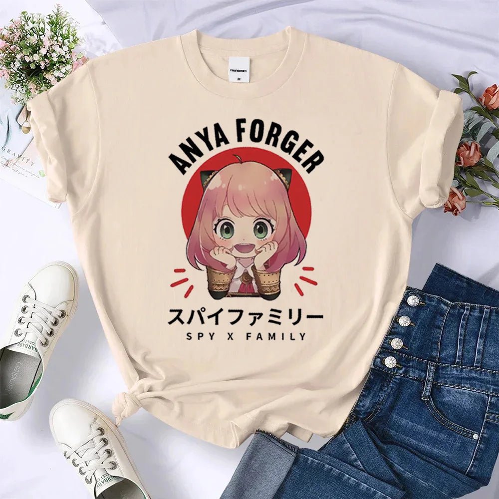 Anya t-shirt femmes japonais graphique t-shirt femme harajuku vêtements - Bloopop
