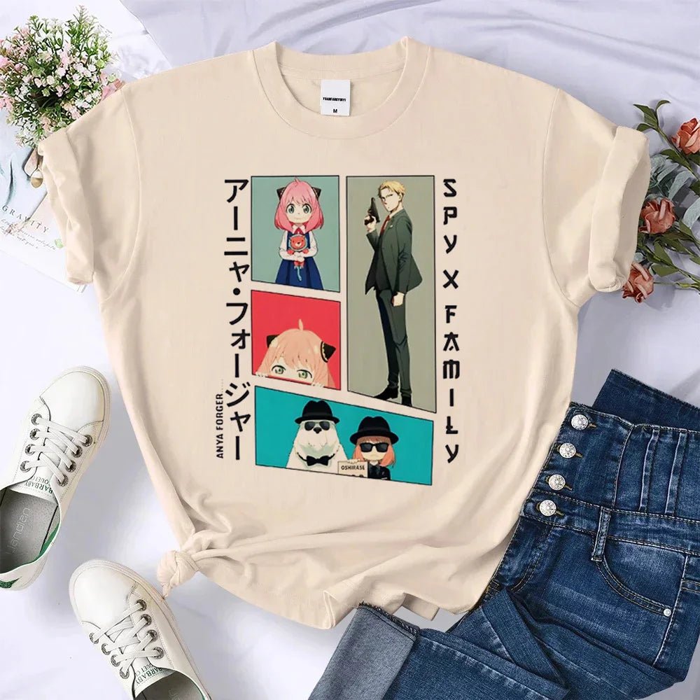 Anya t-shirt femmes japonais graphique t-shirt femme harajuku vêtements - Bloopop