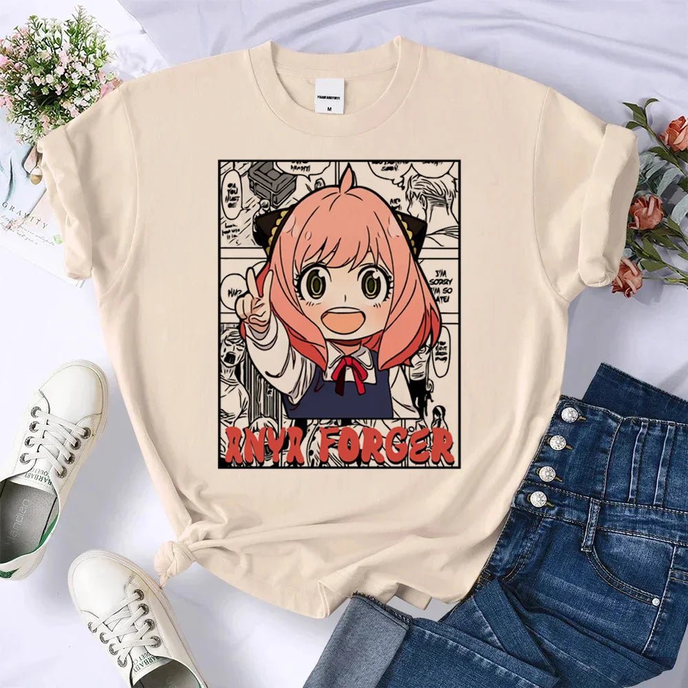 Anya t-shirt femmes japonais graphique t-shirt femme harajuku vêtements - Bloopop