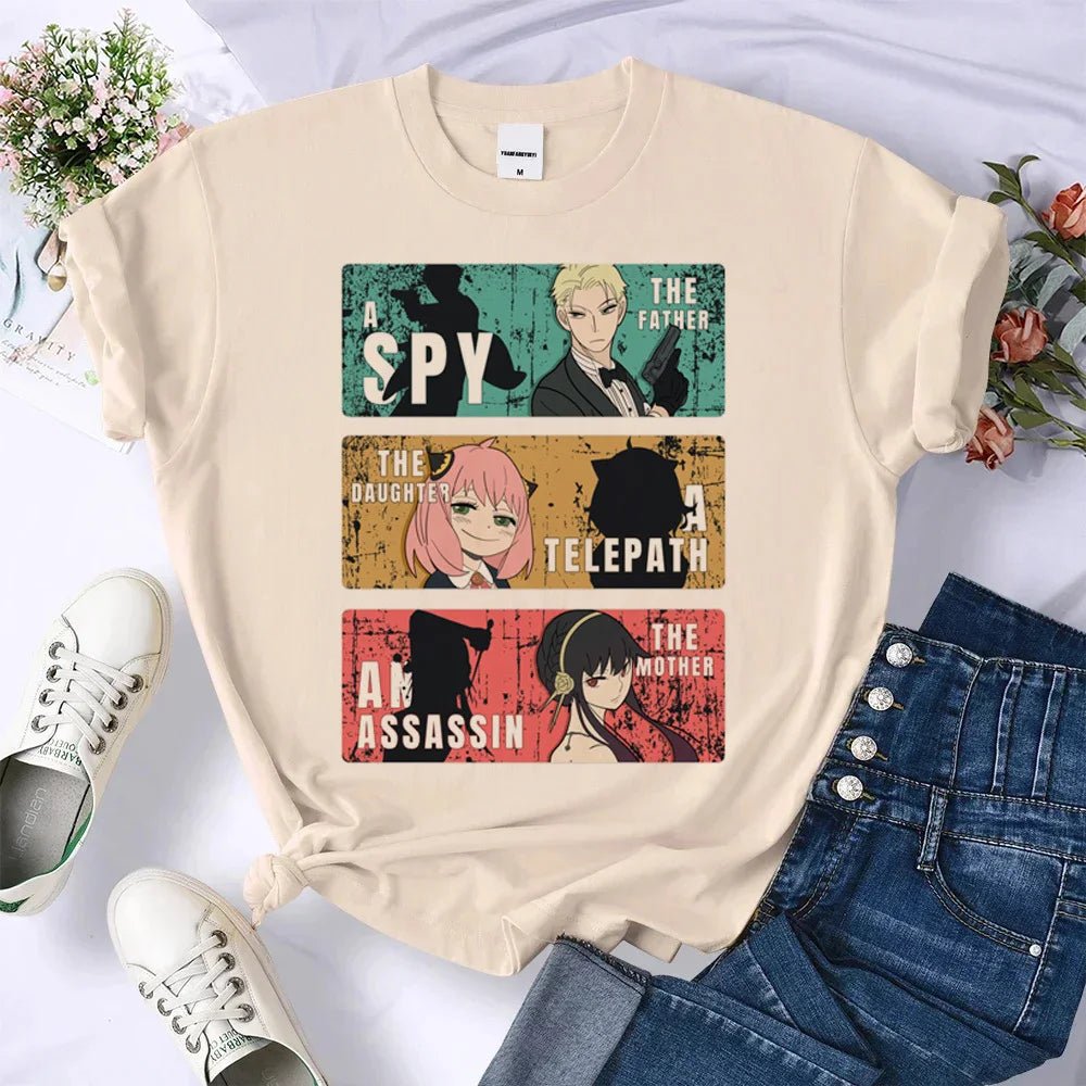 Anya t-shirt femmes japonais graphique t-shirt femme harajuku vêtements - Bloopop