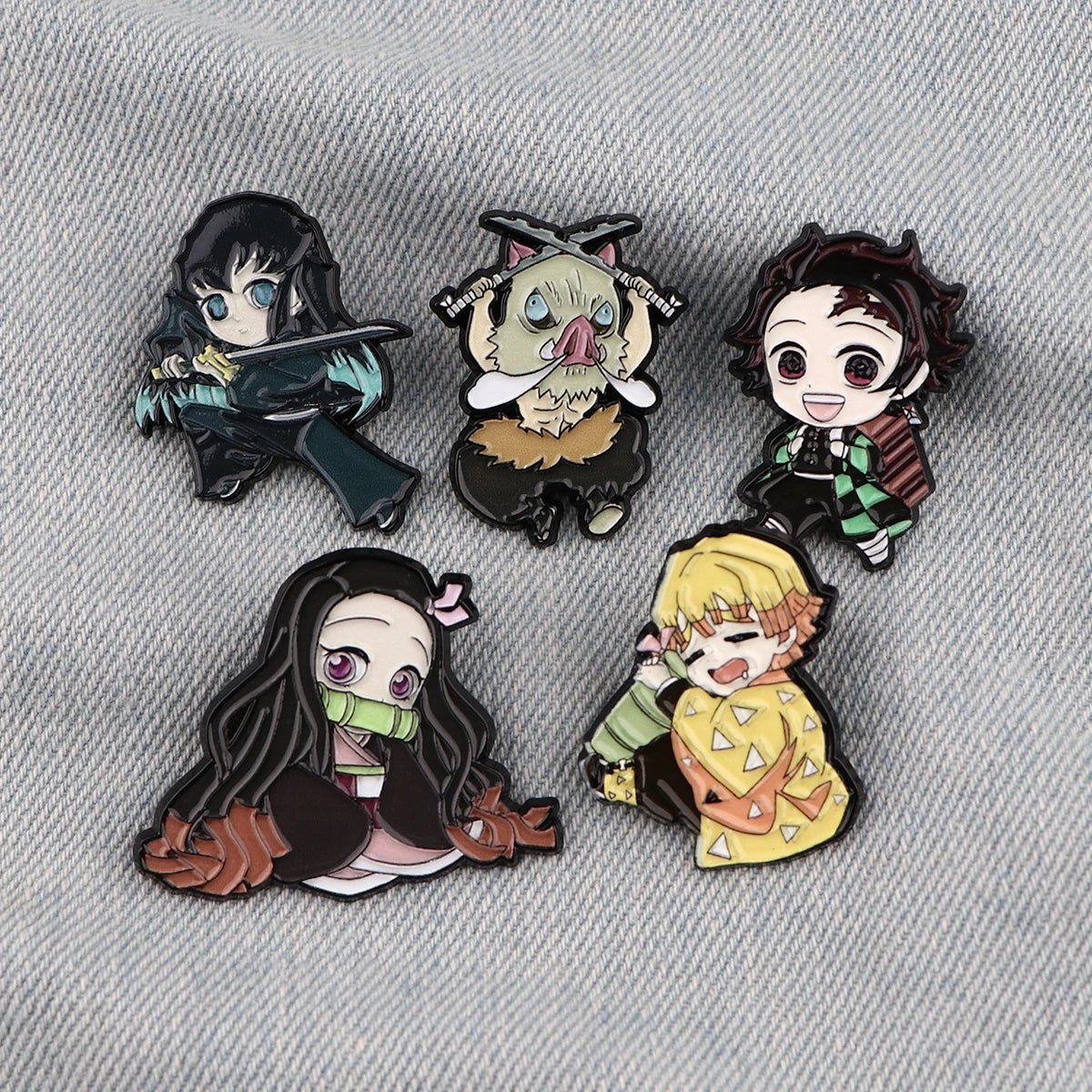 Broches Nezuko en émail pour femmes, Badges sur sac à dos, accessoires de Cosplay, bijoux à la mode, jouets, cadeau - Bloopop