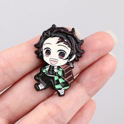 Broches Nezuko en émail pour femmes, Badges sur sac à dos, accessoires de Cosplay, bijoux à la mode, jouets, cadeau - Bloopop