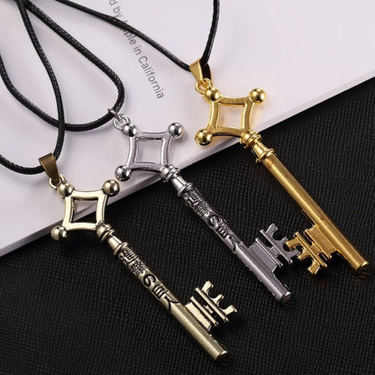 Collier attaque sur Titan pour hommes, pendentif Eren Key Shingeki No Kyojin, mode Vintage rétro, bijoux Anime pour hommes, Cosplay A0410, 2024 - Bloopop
