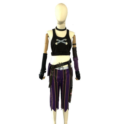 Costume Cosplay Jinx Arcane (League of Legends) - Tenue Femme Sexy avec Accessoires - Déguisement Halloween & Convention Manga - Bloopop