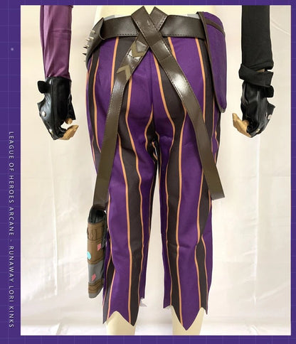 Costume Cosplay Jinx Arcane (League of Legends) - Tenue Femme Sexy avec Accessoires - Déguisement Halloween & Convention Manga - Bloopop
