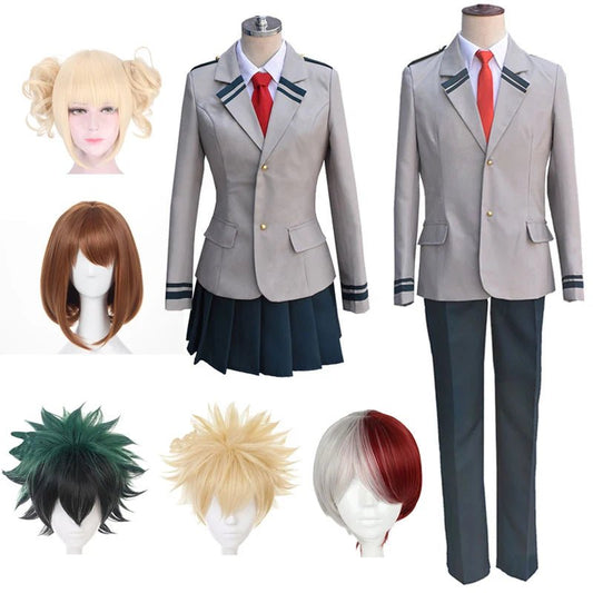 Costume de Cosplay Anime My Hero Midoriya Izuku, uniforme d'élève du lycée académique, Costume de fête d'halloween, chemise non incluse - Bloopop