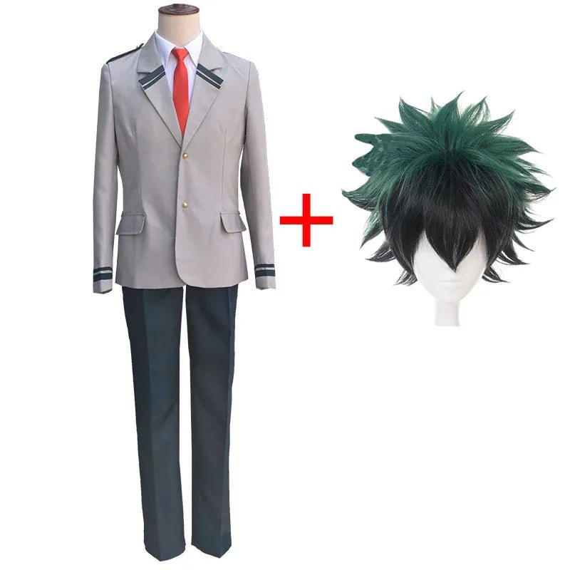 Costume de Cosplay Anime My Hero Midoriya Izuku, uniforme d'élève du lycée académique, Costume de fête d'halloween, chemise non incluse - Bloopop