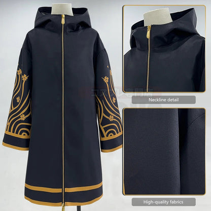 HOLOUN Tokyo Anime Brahman Senju Kawaragi Cosplay Costume doré noir veste manteau sur la taille Sakura imprimé Halloween noël - Bloopop